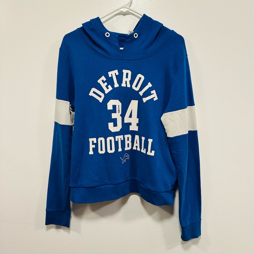 Victoria’s Secret Pink Detroit lions vintage Hoodie Sweatshirt Size large!